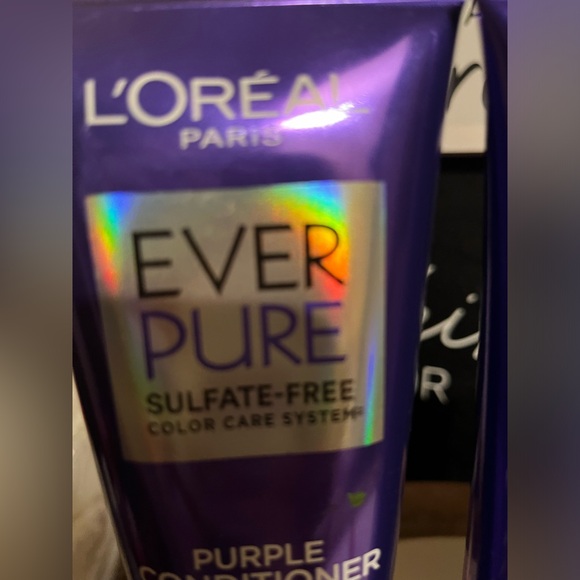 3-LoReal Ever Pure PURPLE SHAMPOO PURPLE CONDITIONER 4 TONING BLONDE BLEACH HAIR - Picture 10 of 13